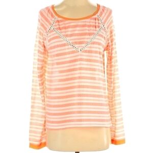 Buckle Orange/White Striped Long sleeve T-Shirt